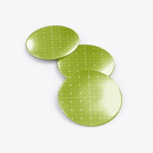 Standard Metallic Button Pins Mockup Standard Metallic Button Pins Mockup