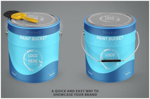 Paint Bucket Mockup PSD Paint Bucket Mockup PSD