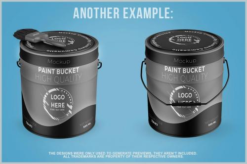 Paint Bucket Mockup PSD Paint Bucket Mockup PSD