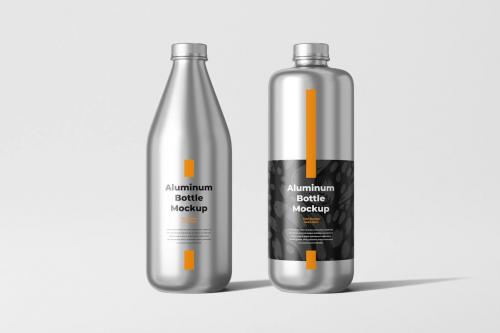 Aluminum Bottle Mockup Aluminum Bottle Mockup