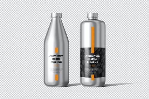 Aluminum Bottle Mockup Aluminum Bottle Mockup