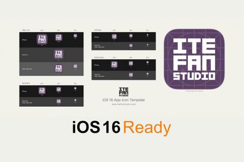 iOS 16 App Icon Template iOS 16 App Icon Template