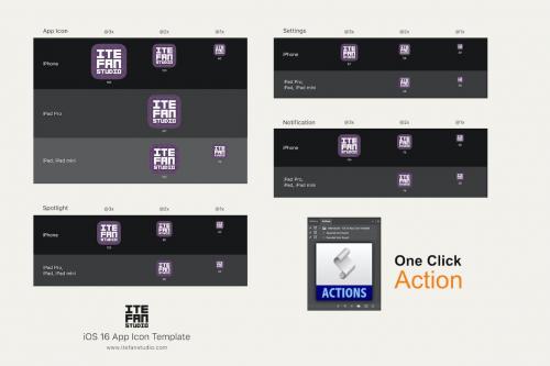iOS 16 App Icon Template iOS 16 App Icon Template