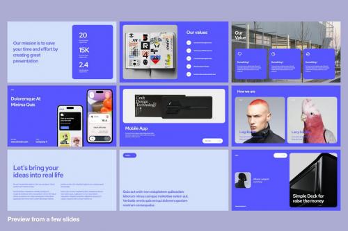 Slidly - Bold Pitch and presentation template