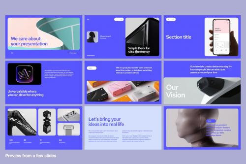 Slidly - Bold Pitch and presentation template