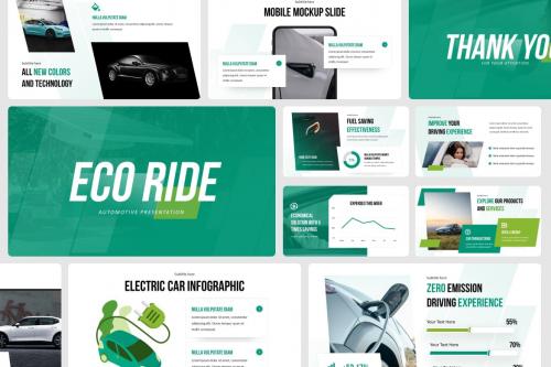 Eco Ride Automotive PowerPoint Template Eco Ride Automotive PowerPoint Template