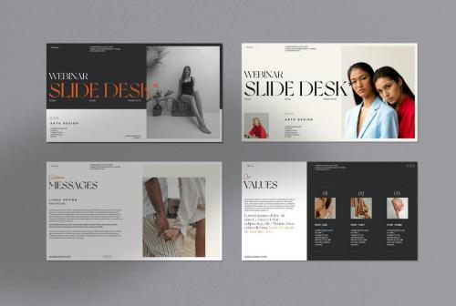 Webinar Slide Desk Presentation Template Webinar Slide Desk Presentation Template