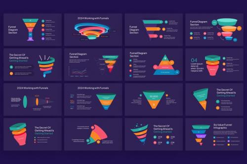 Simple Funnel Infographic PowerPoint Template Simple Funnel Infographic PowerPoint Template