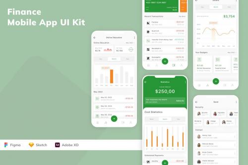 Finance Mobile App UI Kit