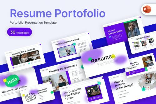 Resume Portfolio PowerPoint Template Resume Portfolio PowerPoint Template