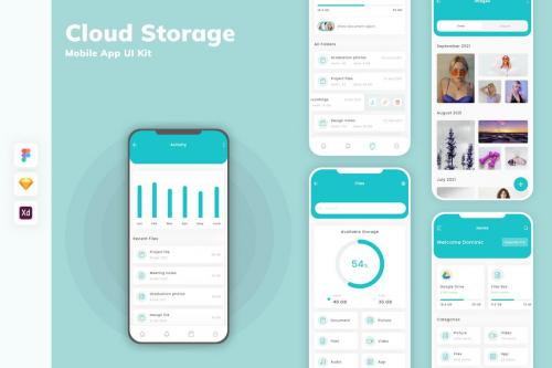 Cloud Storage Mobile App UI Kit Cloud Storage Mobile App UI Kit