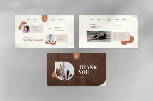 Yoga Club PowerPoint Template Yoga Club PowerPoint Template