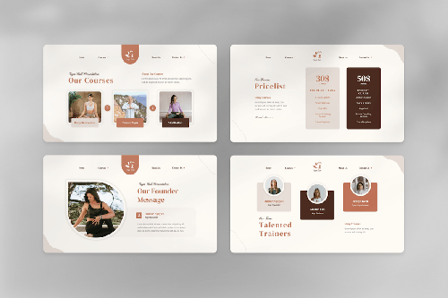 Yoga Club PowerPoint Template Yoga Club PowerPoint Template