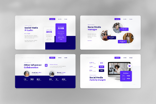 Influencer Media Kit PowerPoint Template Influencer Media Kit PowerPoint Template