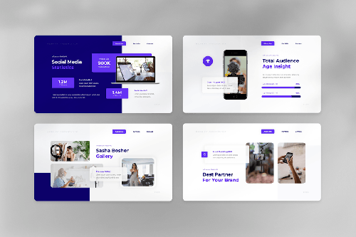 Influencer Media Kit PowerPoint Template Influencer Media Kit PowerPoint Template
