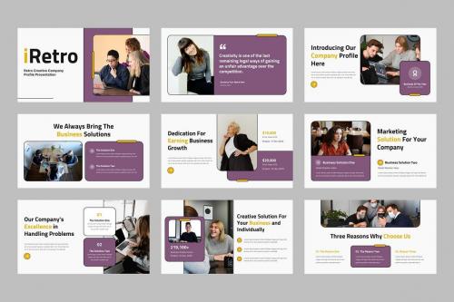 Retro - Company Profile PowerPoint Template Retro - Company Profile PowerPoint Template