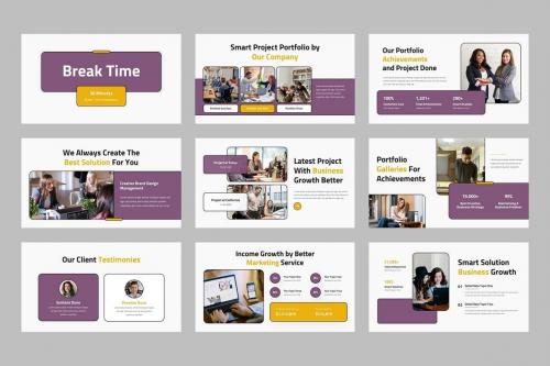 Retro - Company Profile PowerPoint Template Retro - Company Profile PowerPoint Template