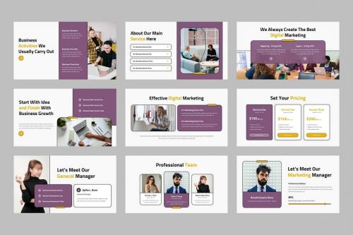 Retro - Company Profile PowerPoint Template Retro - Company Profile PowerPoint Template