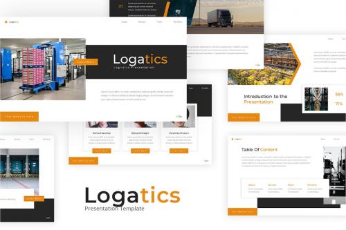 Logatics - Logistics Powerpoint Template Logatics - Logistics Powerpoint Template