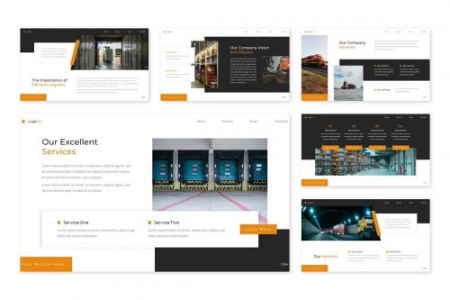 Logatics - Logistics Powerpoint Template Logatics - Logistics Powerpoint Template