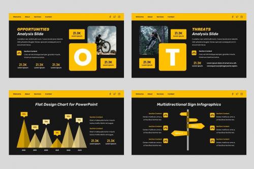 Gravity - Bike Sport Powerpoint Template Gravity - Bike Sport Powerpoint Template