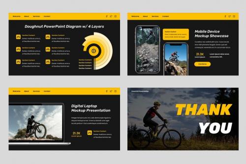 Gravity - Bike Sport Powerpoint Template Gravity - Bike Sport Powerpoint Template
