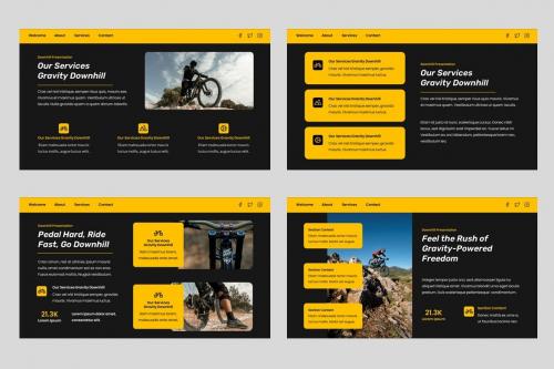 Gravity - Bike Sport Powerpoint Template Gravity - Bike Sport Powerpoint Template