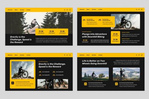 Gravity - Bike Sport Powerpoint Template Gravity - Bike Sport Powerpoint Template