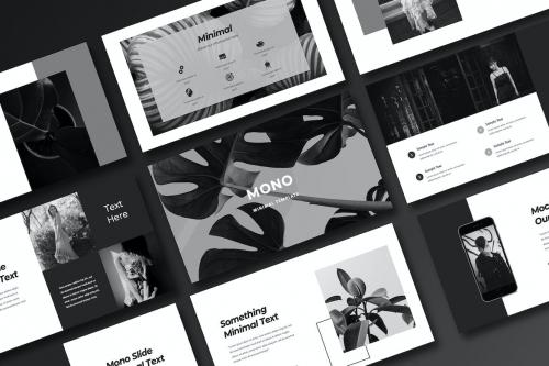 Mono Black Minimal PowerPoint Template Mono Black Minimal PowerPoint Template
