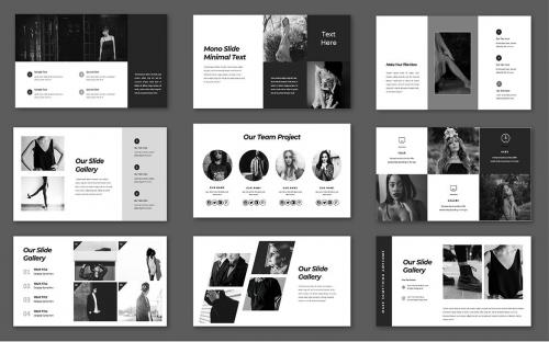 Mono Black Minimal PowerPoint Template Mono Black Minimal PowerPoint Template