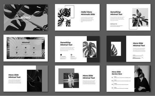 Mono Black Minimal PowerPoint Template Mono Black Minimal PowerPoint Template