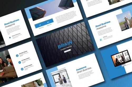 Brain Business PowerPoint Template Brain Business PowerPoint Template