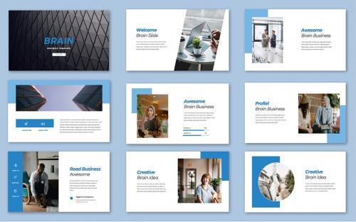 Brain Business PowerPoint Template Brain Business PowerPoint Template