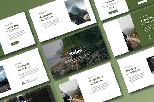 Hujan Traveling PowerPoint Template Hujan Traveling PowerPoint Template