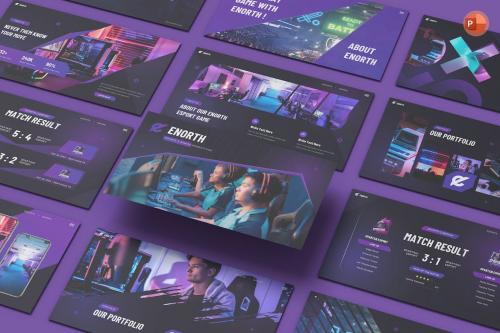 Enorth - Esports Gaming PowerPoint Template Enorth - Esports Gaming PowerPoint Template