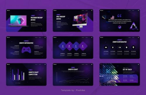 Enorth - Esports Gaming PowerPoint Template Enorth - Esports Gaming PowerPoint Template
