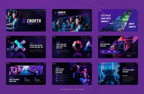 Enorth - Esports Gaming PowerPoint Template Enorth - Esports Gaming PowerPoint Template