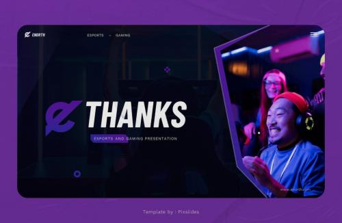 Enorth - Esports Gaming PowerPoint Template Enorth - Esports Gaming PowerPoint Template
