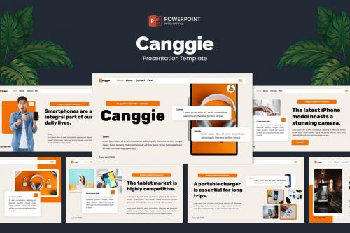 Canggie - Gadget Mobile App Powerpoint Template Canggie - Gadget Mobile App Powerpoint Template