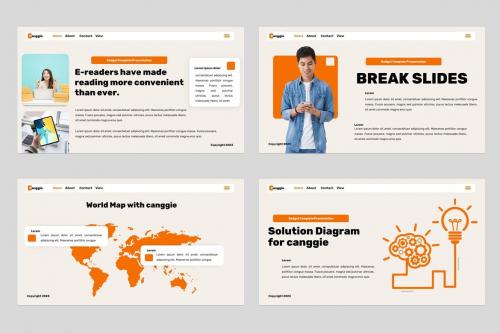 Canggie - Gadget Mobile App Powerpoint Template Canggie - Gadget Mobile App Powerpoint Template