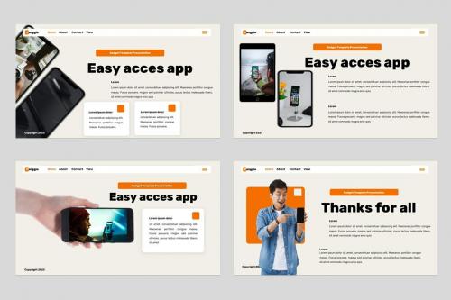 Canggie - Gadget Mobile App Powerpoint Template Canggie - Gadget Mobile App Powerpoint Template