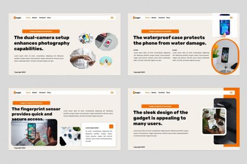 Canggie - Gadget Mobile App Powerpoint Template Canggie - Gadget Mobile App Powerpoint Template
