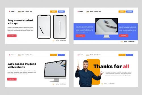 Petelot Education & Stationery Powerpoint Template Petelot Education & Stationery Powerpoint Template