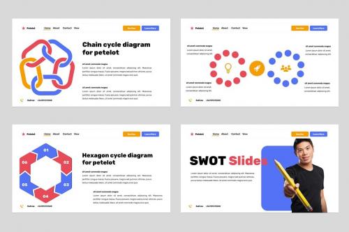 Petelot Education & Stationery Powerpoint Template Petelot Education & Stationery Powerpoint Template