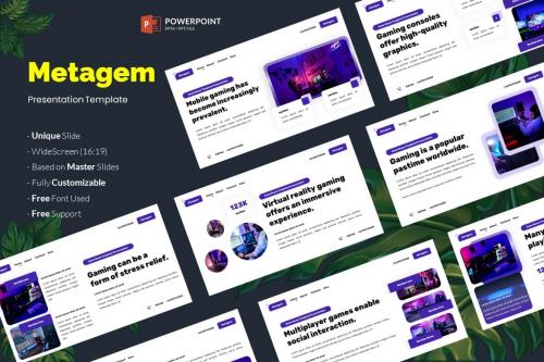 Metagem - Esports and Gaming Powerpoint Template Metagem - Esports and Gaming Powerpoint Template