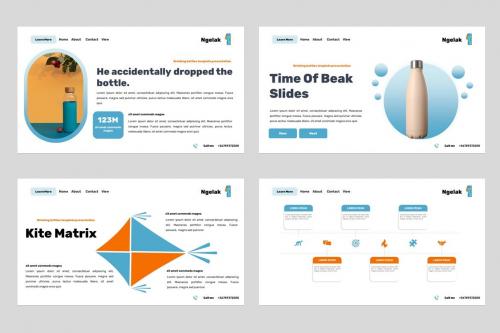 Ngelak - Drinking Water Bottle Powerpoint Template Ngelak - Drinking Water Bottle Powerpoint Template