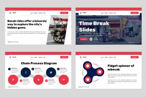 Mbecak - Transport & Logistics Powerpoint Template Mbecak - Transport & Logistics Powerpoint Template