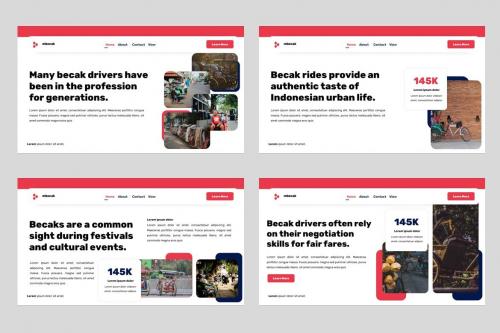 Mbecak - Transport & Logistics Powerpoint Template Mbecak - Transport & Logistics Powerpoint Template