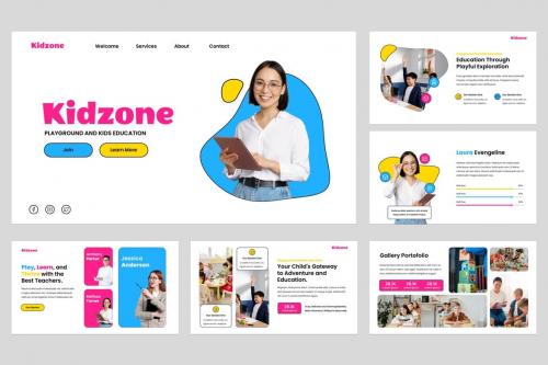 Kidzone - Kids Education Powerpoint Template Kidzone - Kids Education Powerpoint Template