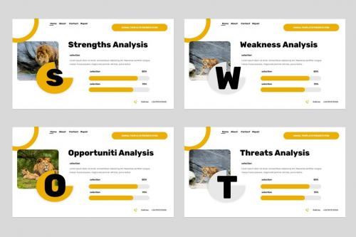 Maung - Animal Desert Lion Powerpoint Template Maung - Animal Desert Lion Powerpoint Template